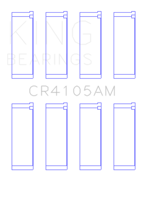 King Engine Bearings Mazda FS-DE L4/FP L4/FS L4  DOHC 16 Valve (Size +0.5) Rod Bearing Set
