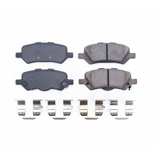 Power Stop 09-16 Toyota Venza Rear Z17 Evolution Ceramic Brake Pads w/Hardware