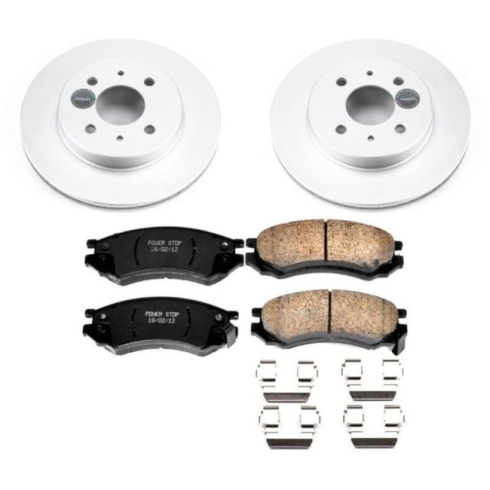 Power Stop 91-92 Saturn SC Front Z17 Evolution Geomet Coated Brake Kit