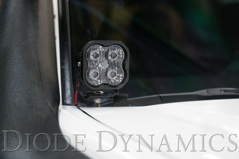 Diode Dynamics 16-21 Toyota Tacoma Stage Series 2in LED Ditch Light Kit - Yellow Pro Combo