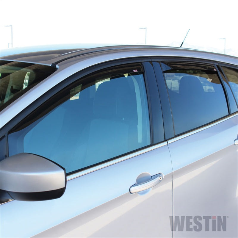 Westin 13-19 Ford Escape In Channel Wind Deflector 4pc - Smoke