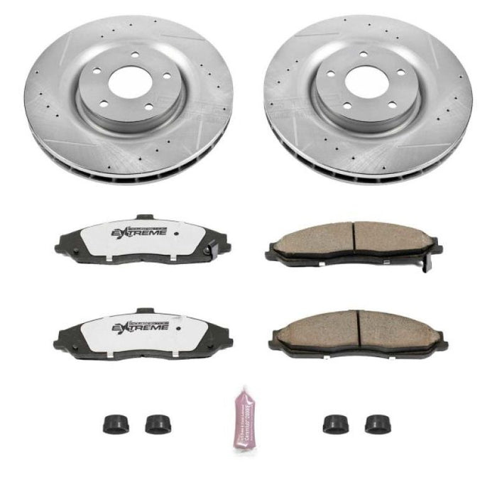 Power Stop 06-09 Cadillac XLR Front Z26 Street Warrior Brake Kit