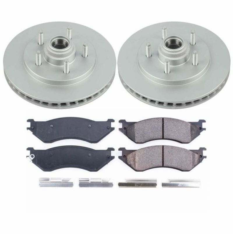 Power Stop 00-02 Ford Expedition Front Z17 Evolution Geomet Coated Brake Kit