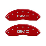 MGP 4 Caliper Covers Engraved Front & Rear Denali Red finish silver ch