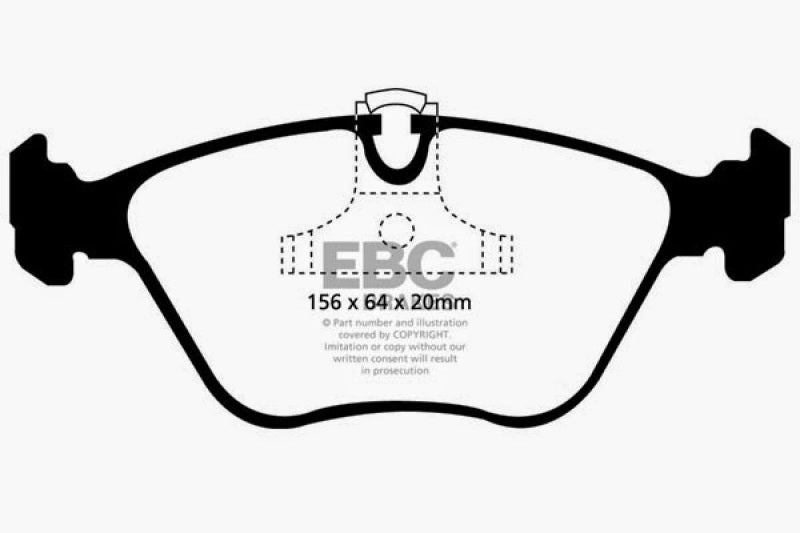 EBC 01-03 BMW 525i 2.5 (E39) Ultimax2 Front Brake Pads