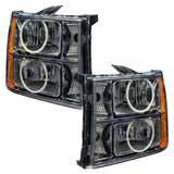 Oracle Lighting 07-13 GMC Sierra Pre-Assembled LED Halo Headlights - Blue