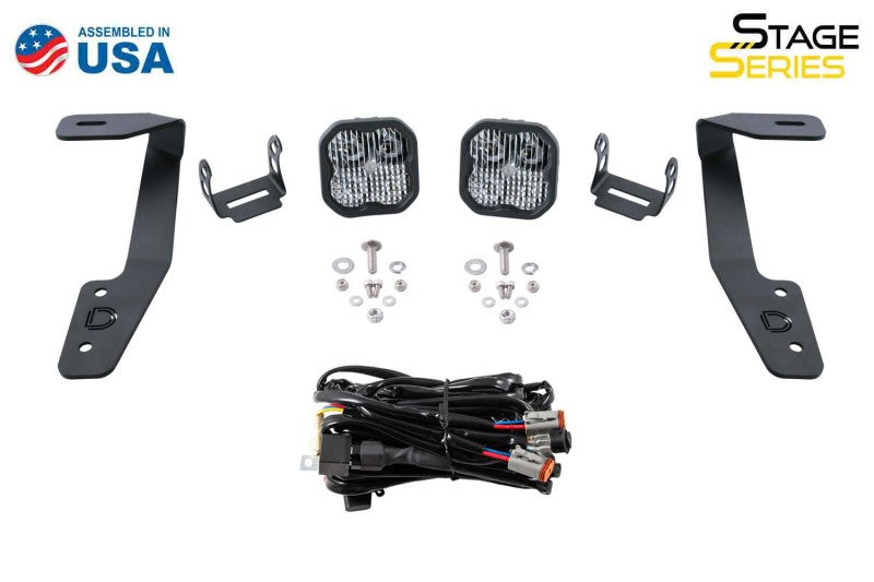 Diode Dynamics 18-21 Subaru Crosstrek Stage Series 2in LED Ditch Light Kit - Pro White Combo