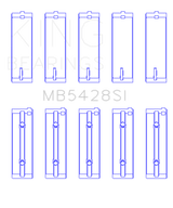 King Engine Bearings Honda R16A/ R18A 2006- Current (Size 0.25) Main Bearing Set