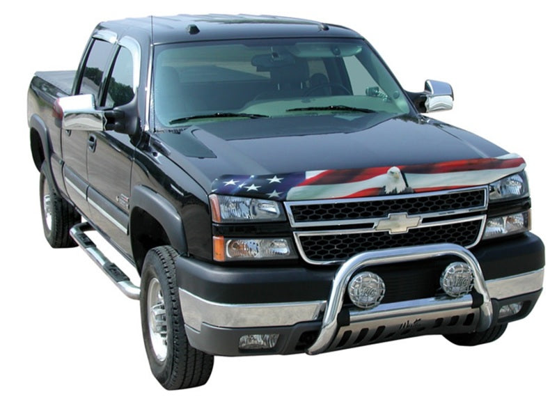 Stampede 2007-2010 Chevy Silverado 2500 HD Vigilante Premium Hood Protector - Flag