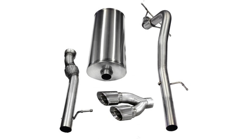 Corsa 11-13 Cadillac Escalade ESV 6.2L V8 Polished Sport Cat-Back Exhaust