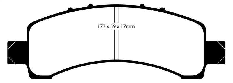 EBC 02 Cadillac Escalade 5.3 (Akebono rear caliper) Greenstuff Rear Brake Pads