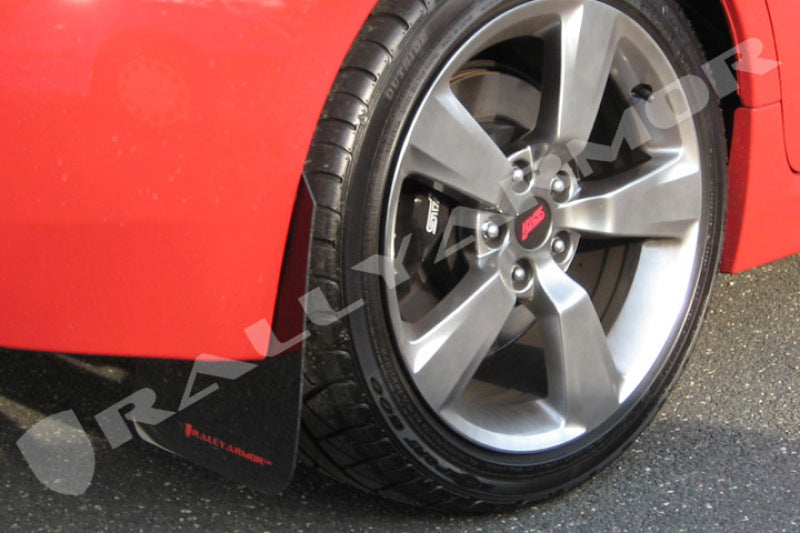 Rally Armor 08-11 Subaru STI (Hatch Only) / 11-14 WRX (Hatch Only) Black UR Mud Flap w/ Red Logo