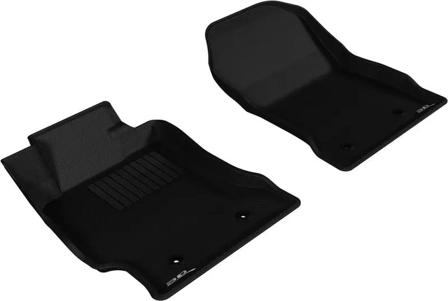 3D MAXpider 2013-2019 Toyota/Subaru/Scion FR-S Kagu 1st Row Floormat - Black 3D MAXpider