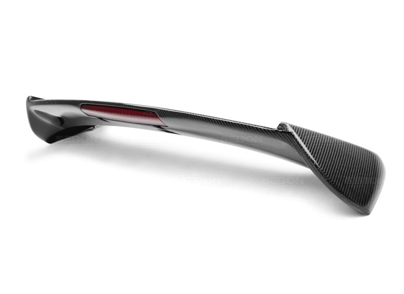 Seibon 08-11 Subaru WRX/STi Hatchback STI-Style Carbon Fiber Rear Spoiler w/ LED Light Included