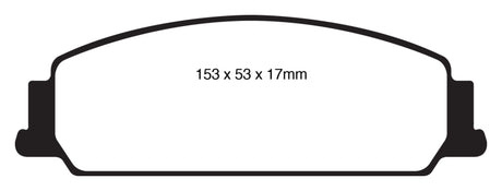 EBC 08-10 Pontiac G8 3.6 Bluestuff Front Brake Pads