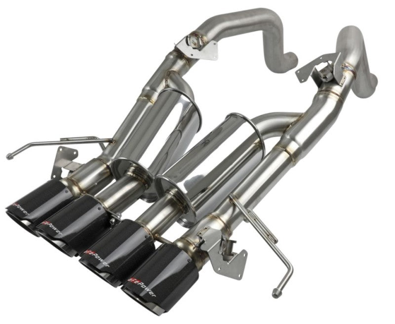 aFe MACH Force-Xp Axle-Back Exhaust System w/ Carbon Fiber Tips Chevrolet Corvette (C7) 14-19 6.2L