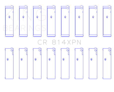 King Engine Bearings Ford 351ci 5.8L 16V (size 010) Connecting Rod Bearing Set