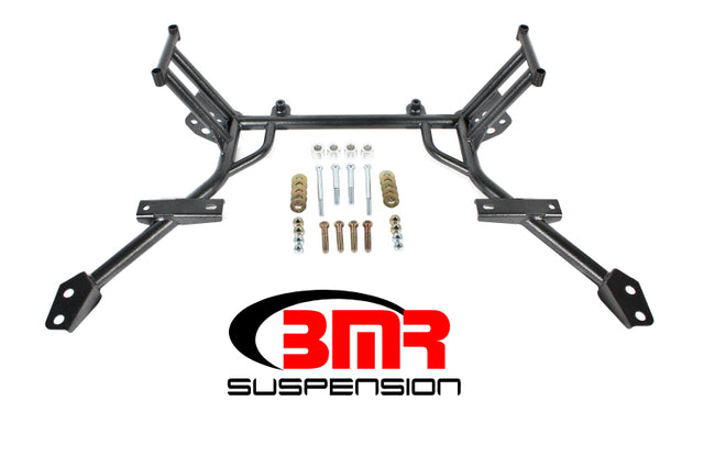 BMR 05-10 S197 Mustang K-Member w/ No Motor Mounts and STD. Rack Mounts - Black Hammertone BMR Suspension