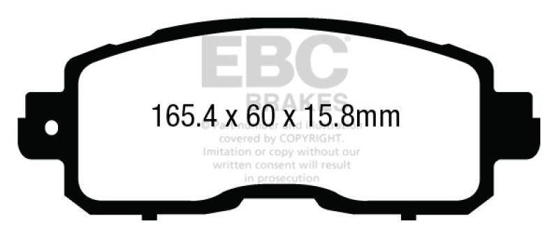 EBC 13+ Nissan Altima 2.5 (L33) Sedan Ultimax2 Front Brake Pads