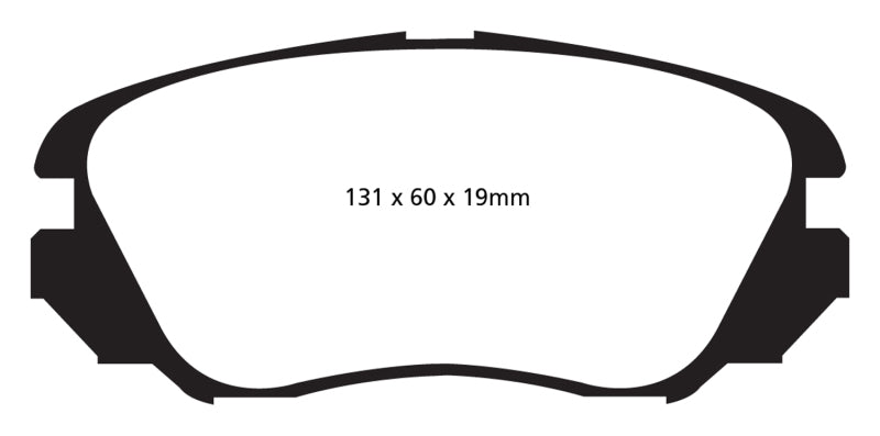 EBC 10+ Chevrolet Equinox 2.4 Greenstuff Front Brake Pads