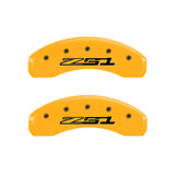 MGP Front set 2 Caliper Covers Engraved Front Bowtie Black finish silver ch