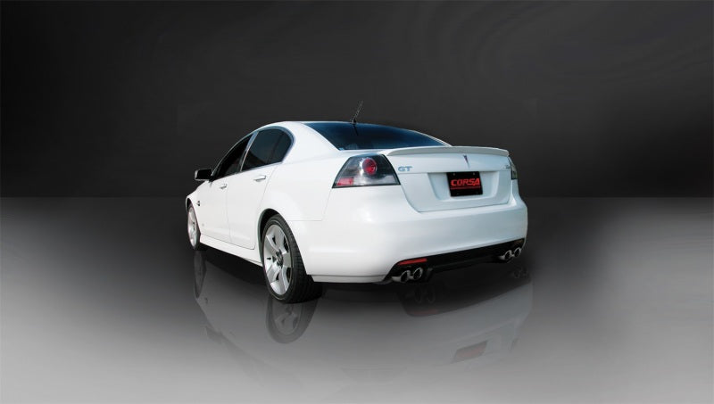 Corsa 2008-2009 Pontiac G8 GXP 6.0L V8 Polished Sport Cat-Back + XO Exhaust