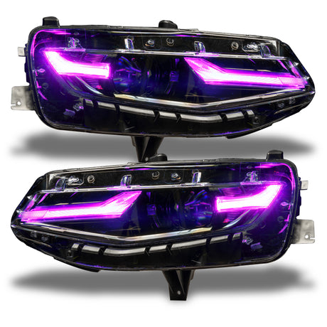 Oracle 19-21 Chevy Camaro LS/LT RGB+A Headlight DRL  Kit - ColorSHIFT w/ RF Controller
