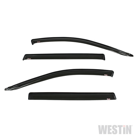 Westin 2013-2018 Nissan Pathfinder Wade Slim Wind Deflector 4pc - Smoke