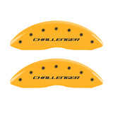 MGP 4 Caliper Covers Engraved F & R Block/Challenger Yellow Finish Black Char 2006 Dodge Charger
