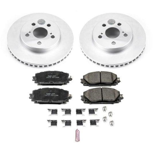 Power Stop 16-18 Toyota Prius Front Z17 Evolution Geomet Coated Brake Kit