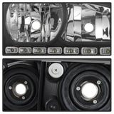 xTune Dodge Charger 06-10 1Pc LED Crystal Headlights Black HD-ON-DCH05-1PC-LED-BK