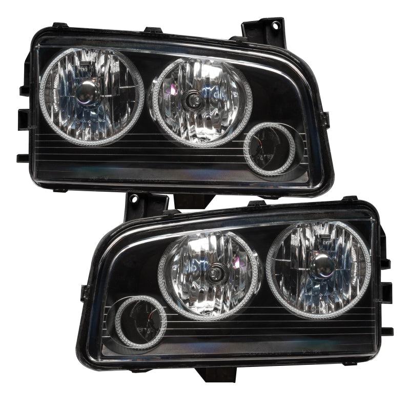 Oracle 05-10 Dodge Charger SMD HL (Non-HID) - Triple Halo - ColorSHIFT w/ BC1 Cntrl