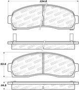 StopTech Sport Brake Pads w/Shims and Hardware - Rear