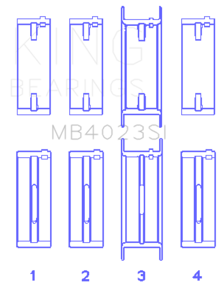 King Engine Bearings For FORD TAURUS V6 245CI/177CI/ Main Bearing