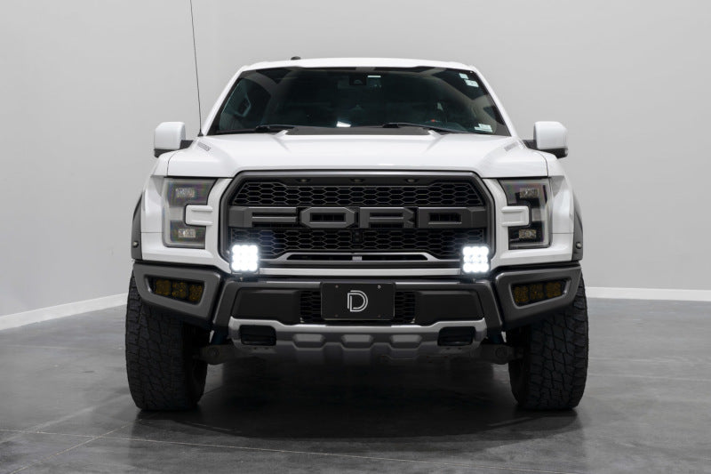 Diode Dynamics 17-20 Ford Raptor SS5 Bumper LED Pod Light Kit - Pro White Combo