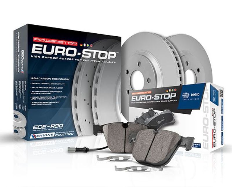 Power Stop 98-02 Mercedes-Benz CLK320 Front Euro-Stop Brake Kit