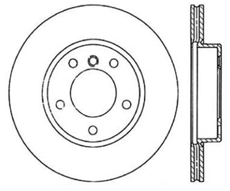 StopTech Power Slot 96-02 BMW Z3 / 03-01/06 Z4 (E86) / 3 Series Front Right Cryo Slotted Rotor