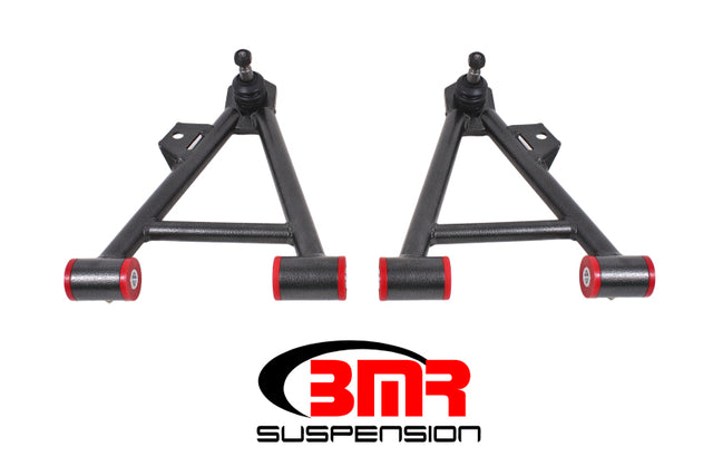 BMR 94-04 Mustang Lower Non-Adj. A-Arms (Coilover Only) w/ Tall Ball Joint (Poly) - Black Hammertone BMR Suspension