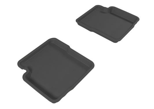 3D MAXpider 2012-2019 Fiat 500 Kagu 2nd Row Floormats - Black