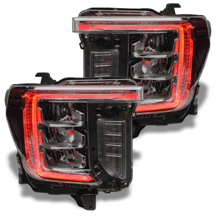 Oracle 20-21 GMC Sierra 2500/3500 HD RGB+W Headlight DRL Upgrade Kit - ColorSHIFT 2 SEE WARRANTY