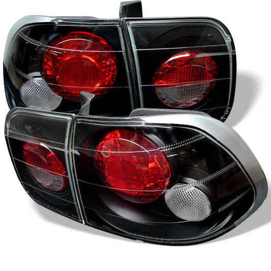 Spyder Honda Civic 96-98 4Dr Euro Style Tail Lights Black ALT-YD-HC96-4D-BK