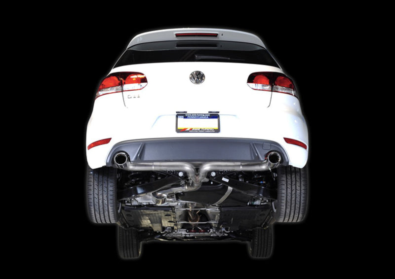 AWE Tuning Mk6 GTI Performance Catback - Diamond Black Round Tips