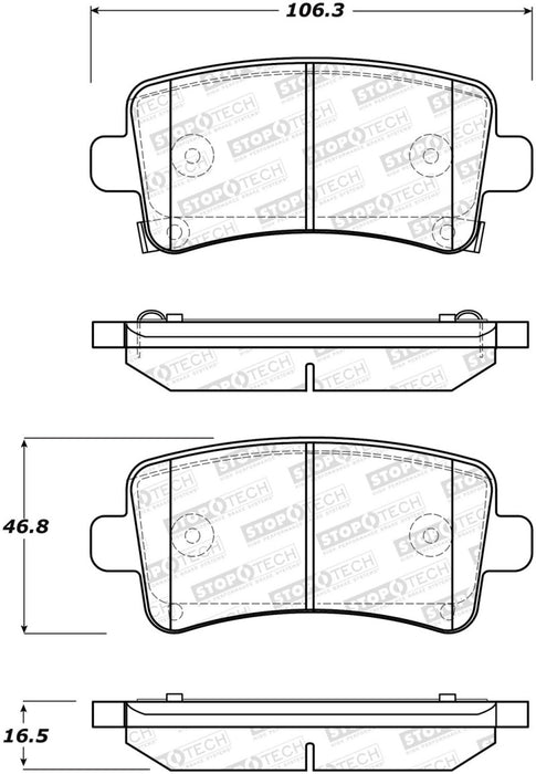 StopTech Street Brake Pads - Front