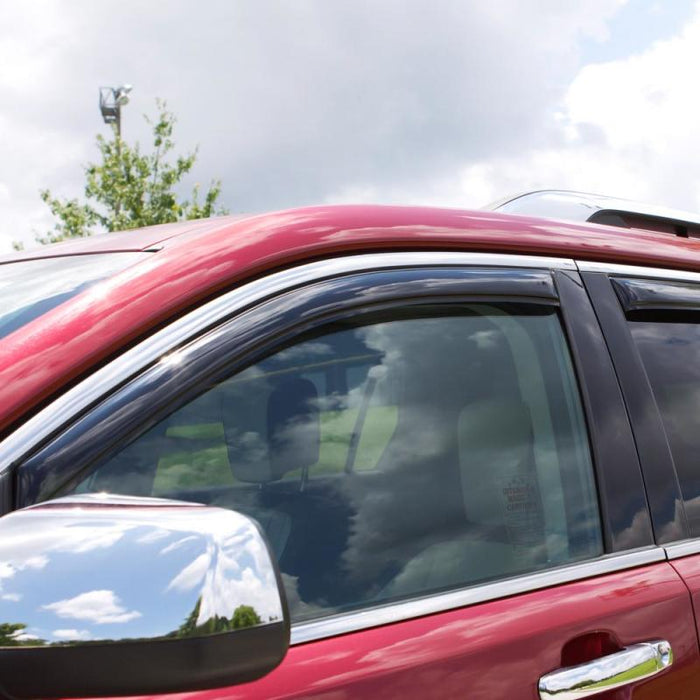 AVS 05-12 Nissan Pathfinder Ventvisor In-Channel Front & Rear Window Deflectors 4pc - Smoke