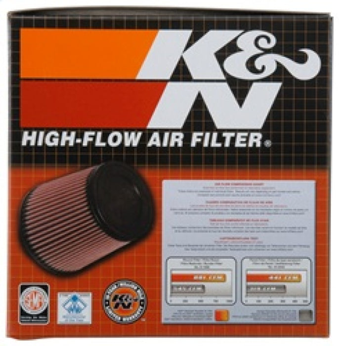 K&N Universal Rubber Oval Tprd Filter 2.125in Flg ID/3.5in TOSL/2.5in TOSW/4in BOSL/3in BOSW/4in H