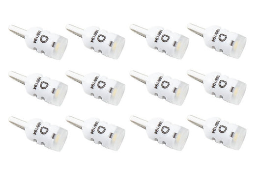 Diode Dynamics 194 LED Bulb HP3 LED Pure - White Set of 12