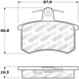 StopTech Performance 96-2/97 Audi A4 / 96-01 A4 Quattro / 95-98 A6 Rear Brake Pads