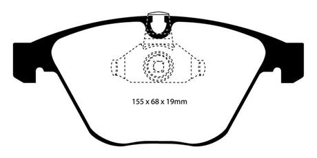 EBC 08-10 BMW M3 4.0 (E90) Yellowstuff Front Brake Pads
