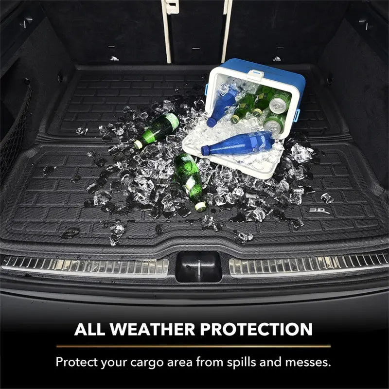 3D MAXpider 2020-2020 Tesla Model Y Kagu Cargo Liner - Front - Black 3D MAXpider