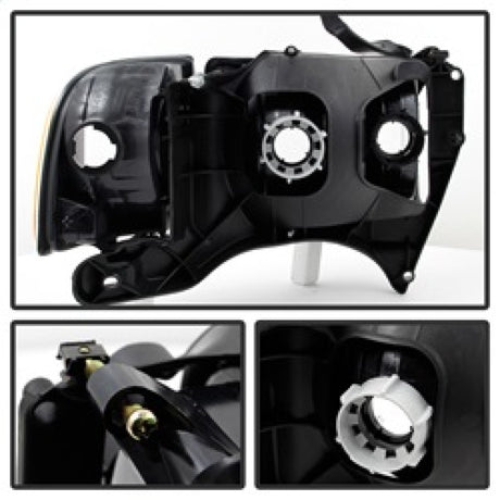 xTune Dodge Ram Sport Model Only 1999-2002 OEM Headlights Smoked HD-JH-DR99-SP-SM